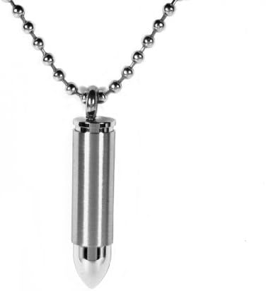 Stainless Steel Plain Bullet Ball Chain Necklace Mens Jewellery by Opouriao
