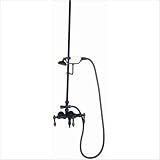 31AnwsWL%2BuL. SL160  Elizabethan Classics TW21 Wall Mount Tub Faucet with Hand Shower and Metal Lever Handles