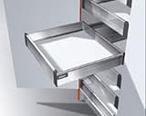 Blum Tandembox Interior Roll Out Slides M Height 550mm (21 5/8) 100# Class Full Extention Kit Grey