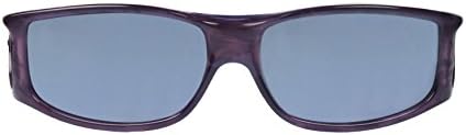 Fitovers Eyewear - Jett Collection Designed to Fit Over Medium Oval Frames Not Exceeding 143mm X 39mm - Purple Haze/polarized Grey