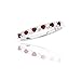 10k White Gold Ruby and Diamond Ring, Size 5