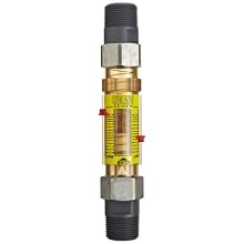Hedland EZ-View Flowmeter With Sensor, Polyphenylsulfone, For Use With Water, NPT Male
