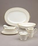 Noritake White Palace Gravy Boat & Stand