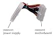 CablesToBuy&trade; 6 inch 24 pin ATX Power Supply to 20 pin Motherboard Adapter