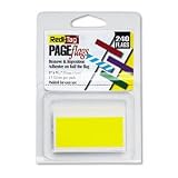 Redi-Tag Plain Removable Flags, 3/16x1, Assorted, 300/Pack RET20202