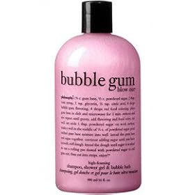 philosophy | bubble gum blow out | high-foaming shampoo, shower gel & bubble bath