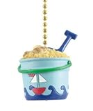 Beach House Sand Bucket Pail Shovel Fan Light Pull