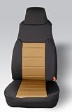 Rugged Ridge Custom Fit Seat CoversNeoprene Seat Covers- FrontJeepWrangler2003 to 2006(Pair)- Tan