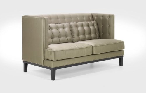 Armen Living 1006 Noho Loveseat, Champagne Fabric On Sale