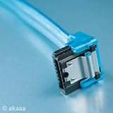 Akasa SATA 2 Kabel 100 cm gewinkelt/gerade blau