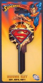 Superman Bricks Kwikset KW1 House Key
