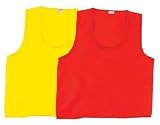 Sport-Otto Trainingsleibchen rot/gelb Größe M und XL (L||transparent fuchsia)