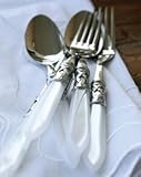 IMAGE OF Vietri Aladdin Antique Clear Salad Fork (Set Of 4)