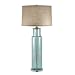 Lamp Works Blue Recycled Glass Cylinder Table Lamp