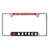 SAN DIEGO STATE AZTECS OFFICIAL METAL LICENSE PLATE FRAME