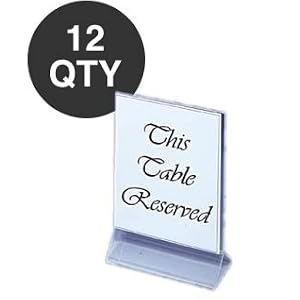 DOZEN 4X6 MENU TABLE CARD PLACE HOLDER - WHOLESALE QTY by overstockedkitchen