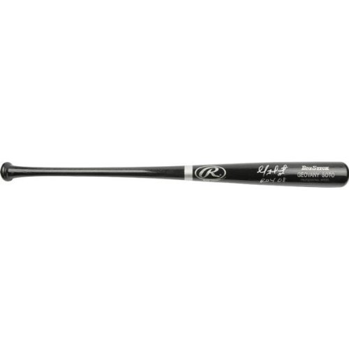 Geovany Soto Chicago Cubs Autographed Rawlings Black Big Stick Bat w/ Inscription 