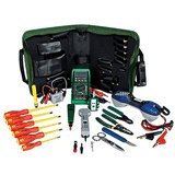 Telecom Technician's Tool Kit with Carrying Case, 20 Pieces