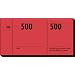 Sigel Nummernblocks, 5er-Pack, fortlfd. nummeriert, Farbe rot, 105x50 mm, 5 St�ck � 5 x 100 Blatt