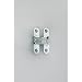 SOSS Mortise Mount Invisible Hinge with 4 Holes, Zinc, Satin Brass Finish, 2-3/4" Leaf Height, 5/8" Leaf Width, 23/32" Leaf Thickness, #8 x 1-1/4" Screw Size