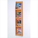 Solid Wood Literature Rack - Medium Oak - 8 (Medium Oak) (49