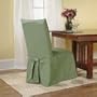 Cotton Duck Long Dining Chair Cover