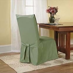 Cotton Duck Long Dining Chair Cover