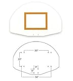 First Team 36x 54 Fan-Shaped Aluminum Backboard