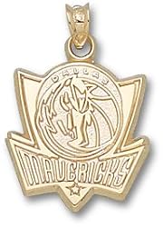 Dallas Mavericks Logo 5/8" Charm/Pendant -14K/10K, Stainless Steel or Gold Plated