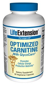 Life Extension Optimized Carnitine with GlycoCare, 60 vcap ( Multi-Pack)