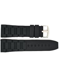 BLACK 26MM RUBBER COMPOSITE HIGH QUALITY SPORT WATCH BAND STRAP FITS INVICTA