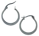 Jewelry Earrings 316L Stainless Steel Hoops WIDTH=16-mm Hypo-allergenic