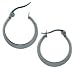 Jewelry Earrings 316L Stainless Steel Hoops WIDTH=16-mm Hypo-allergenic