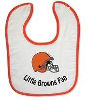 Cleveland Browns Snap Baby Bib
