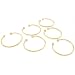 6 Cuff Bracelet Gold Plated Beading Bangle Bead Jewelry