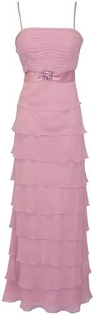 Tiered Ruffle Chiffon Prom Formal Gown Long Holiday Party Cocktail Dress Bridesmaid