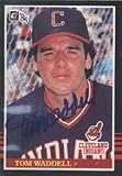 Tom Waddell, Cleveland Indians Autographed Card