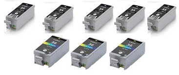 D@J Canon Pixma iP100 Compatible Set of 8 Ink Cartridges: 5 Black PGI-35, 3 Color CLI-36 PIXMA iP100 PIXMA mini 260PIXMA mini320