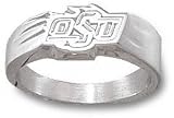 Oklahoma State Cowboys Solid Sterling Silver Fire ''oSu'' Ring Size 6.5