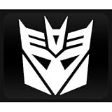 TRANSFORMERS DECEPTICON - Car, Truck, Notebook, Vinyl Decal Sticker #1037 | Vinyl Color: White