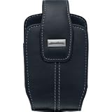 RIM Blackberry 8700 8700c 8700g 8703e Lambskin Leather Holster Case with Swivel Belt Clip (Black) - Hdw-11939-001