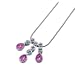 Oliver Weber 8808 Rhodium Plated Metal Swarovski Rose Crystal Ladies Pendant & Chain