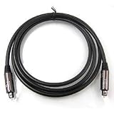 AUDIOTRAK Glass BlackII 光デジタル音声ケーブル SPDIF(角型)端子 1.5m  ATC-GB24