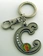 Tinker Bell Letter C Pewter Key Chain