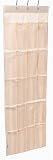Household Essentials 01882 20-Pocket Over-the-Door Canvas Shoe Organizer