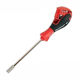 Wiha 38026 Standard Magnetic Driver with 8 Bits In The Handle, Slotted, Phillips and Square Bit Flip Set