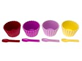 Dessert bowls set melamine pink assorted