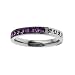 February Birthstone Princess Cut Christian Purity Ring