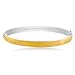 14K Yellow and White Gold Bangle Bracelet 7