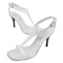 Donald J Pliner Nany Women's T-strap High Heel Sandals White Patent (9 B(m) Us, White)